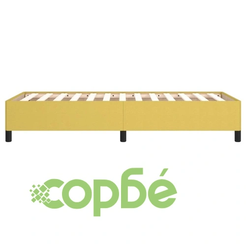 Pамка за легло зелена 90x190 см плат ➤ топ цена ➤ sorbe.bg