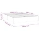 Рамка за легло без матрак, светлосив, 140x190 см, плат