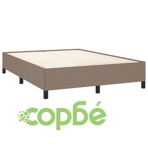 Рамка за легло без матрак, таупе, 140x190 см плат ➤ топ цена ➤ sorbe.bg