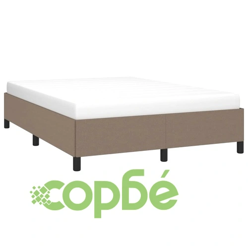 Рамка за легло без матрак, таупе, 140x190 см плат ➤ топ цена ➤ sorbe.bg