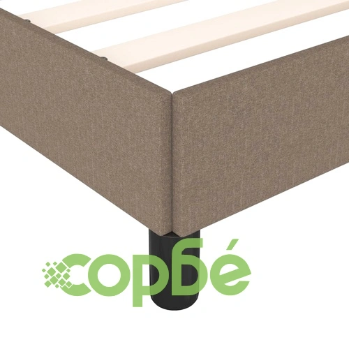 Рамка за легло без матрак, таупе, 140x190 см плат ➤ топ цена ➤ sorbe.bg