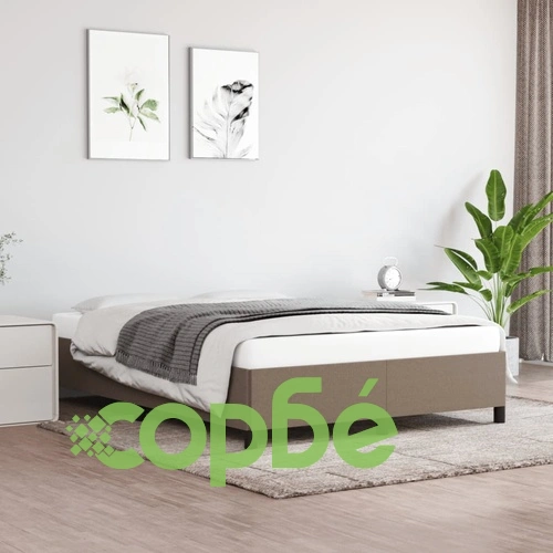 Рамка за легло без матрак, таупе, 140x190 см плат ➤ топ цена ➤ sorbe.bg