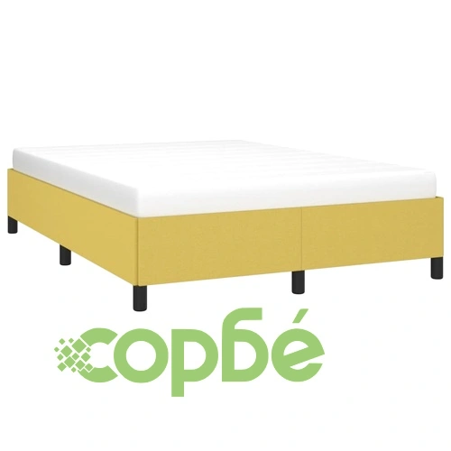 Рамка за легло без матрак, зелена, 140x190 см, плат ➤ топ цена ➤ sorbe.bg