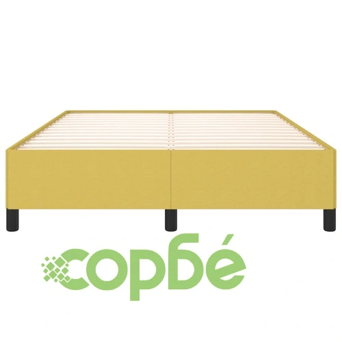 Рамка за легло без матрак, зелена, 140x190 см, плат ➤ топ цена ➤ sorbe.bg