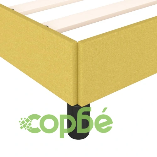 Рамка за легло без матрак, зелена, 140x190 см, плат ➤ топ цена ➤ sorbe.bg