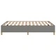 Рамка за легло без матрак, тъмносива, 140x190 см, плат
