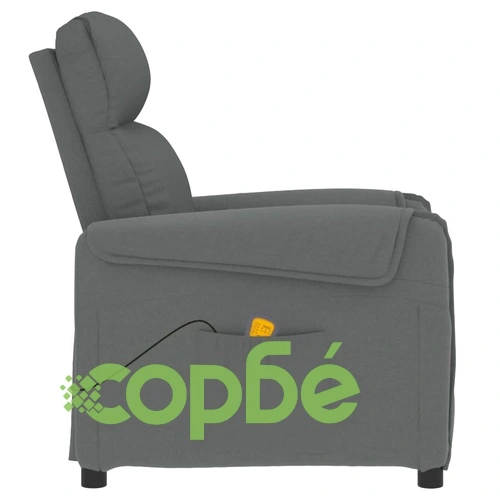 Масажен стол, тъмносив, текстил ➤ топ цена ➤ sorbe.bg