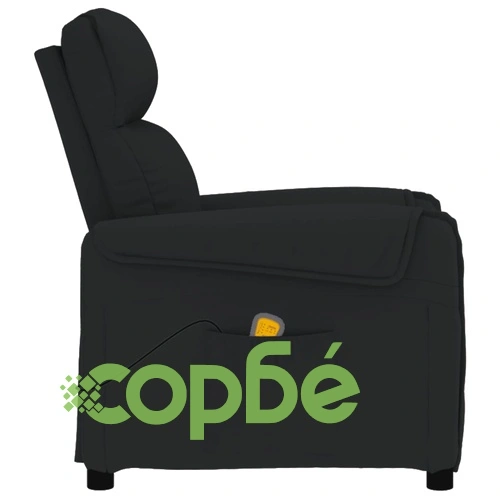 Масажен стол, черен, текстил ➤ топ цена ➤ sorbe.bg