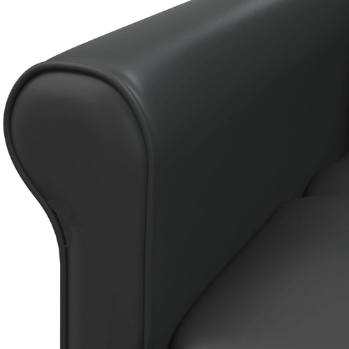 Реклайнер, черен, изкуствена кожа ➤ топ цена ➤ sorbe.bg