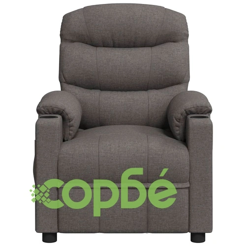 Реклайнер, тъмносив, текстил ➤ топ цена ➤ sorbe.bg