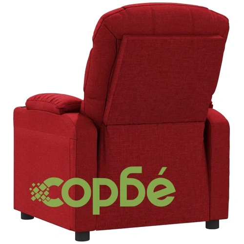 Стол реклайнер, виненочервен, текстил ➤ топ цена ➤ sorbe.bg