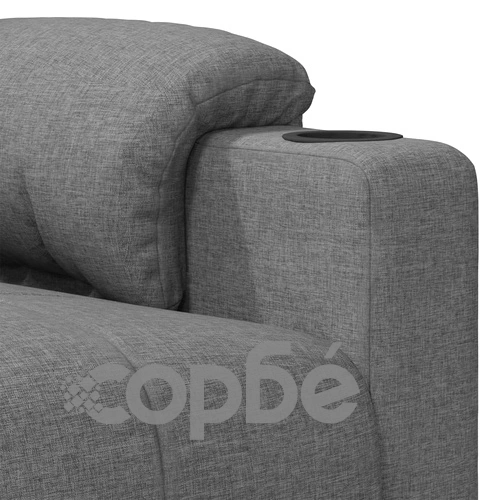 Масажен стол, светлосив, текстил ➤ топ цена ➤ sorbe.bg