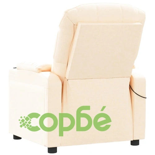 Масажен стол, кремав, текстил ➤ топ цена ➤ sorbe.bg