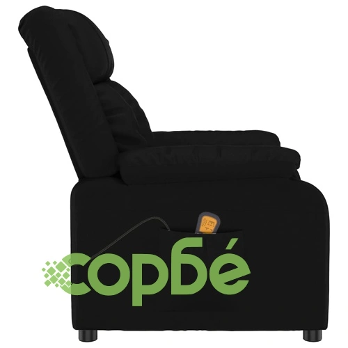 Масажен стол, черен, изкуствена кожа ➤ топ цена ➤ sorbe.bg