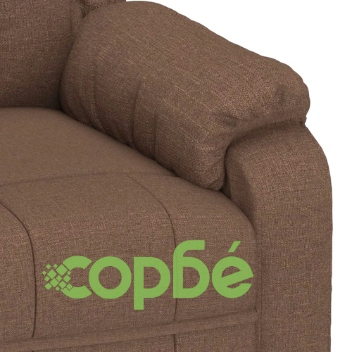 Масажен стол, кафяв, текстил ➤ топ цена ➤ sorbe.bg