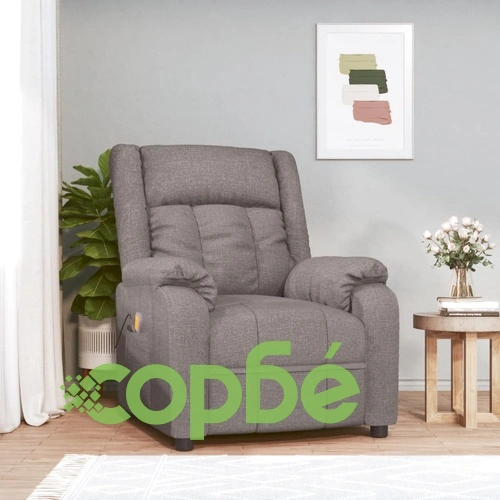 Масажен стол, таупе, текстил ➤ топ цена ➤ sorbe.bg