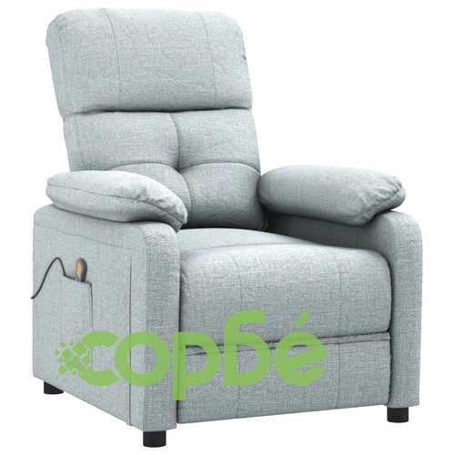 Масажен стол, светлосив, текстил ➤ топ цена ➤ sorbe.bg