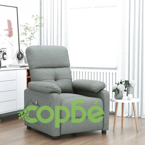 Масажен стол, тъмносив, текстил ➤ топ цена ➤ sorbe.bg