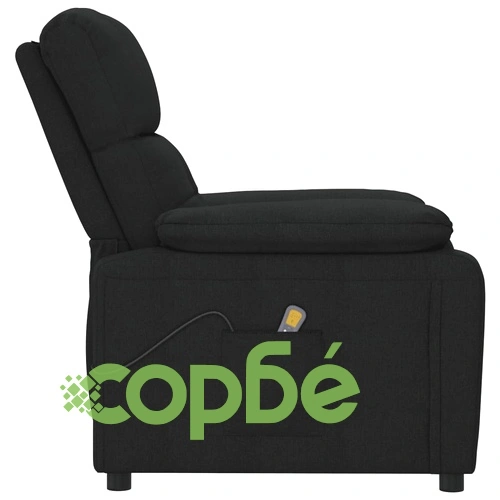 Масажен стол, черен, текстил ➤ топ цена ➤ sorbe.bg