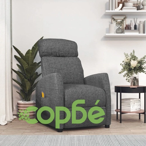 Масажен стол, тъмносив, текстил ➤ топ цена ➤ sorbe.bg