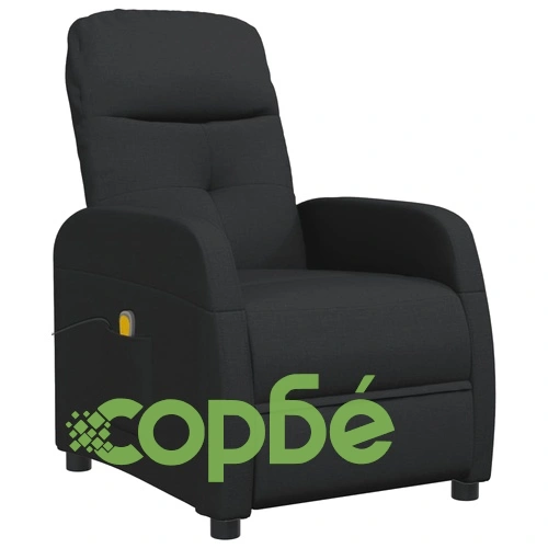 Масажен стол, черен, текстил ➤ топ цена ➤ sorbe.bg