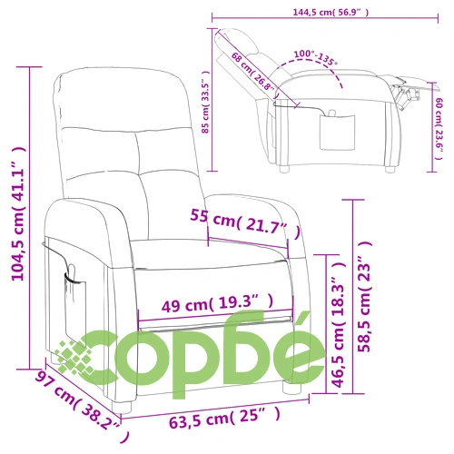 Масажен стол, черен, текстил ➤ топ цена ➤ sorbe.bg