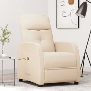 Масажен стол, кремав, текстил