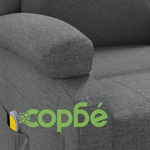 Масажен стол, тъмносив, текстил ➤ топ цена ➤ sorbe.bg