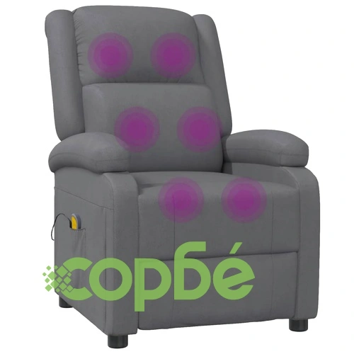 Масажен стол, антрацит, изкуствена кожа ➤ топ цена ➤ sorbe.bg