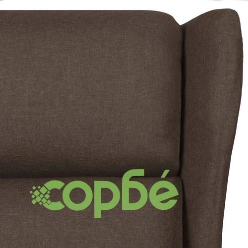 Масажен стол, тъмнокафяв, текстил ➤ топ цена ➤ sorbe.bg