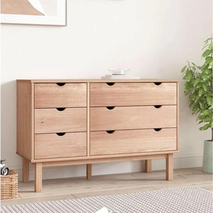 Шкаф с чекмеджета OTTA, 111x43x73,5 см, борово дърво масив
