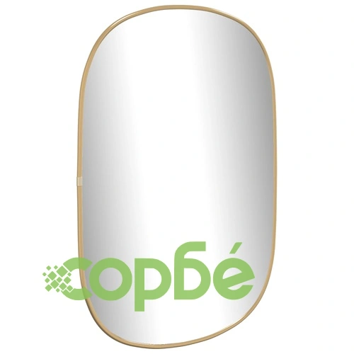 Стенно огледало злато 60x40 см ➤ топ цена ➤ sorbe.bg