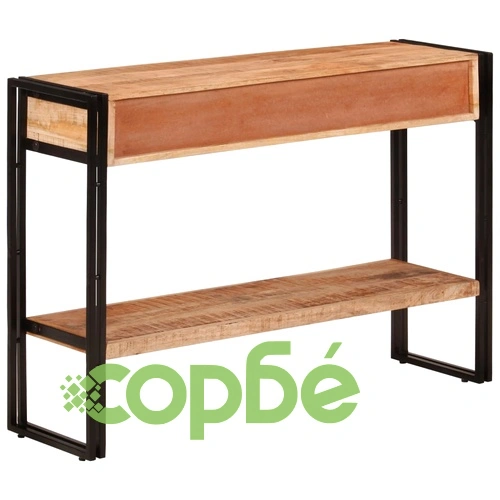 Конзолна маса, 110x30x76 cм, мангово дърво масив ➤ топ цена ➤ sorbe.bg