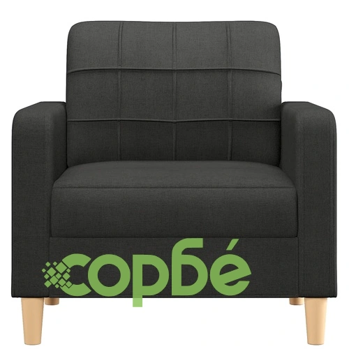 Кресло, черно, 60 см, текстил ➤ топ цена ➤ sorbe.bg