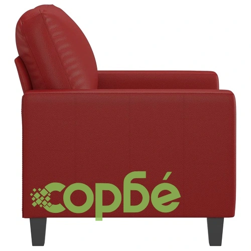 Стол кресло, виненочервен, 60 см, изкуствена кожа ➤ топ цена ➤ sorbe.bg