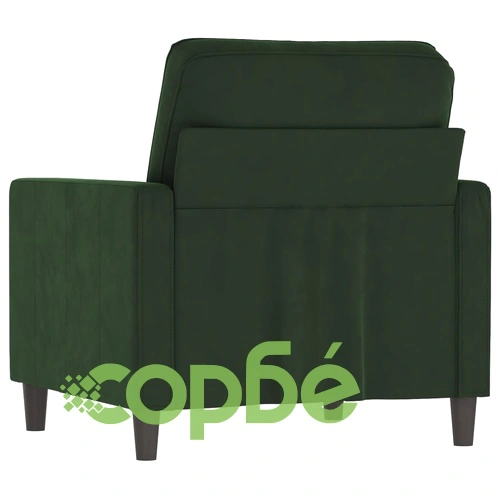 Фотьойл, тъмнозелен, 60 см, кадифе ➤ топ цена ➤ sorbe.bg