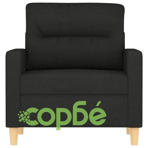 Кресло, черно, 60 см, текстил ➤ топ цена ➤ sorbe.bg