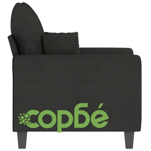 Кресло, черно, 60 см, текстил ➤ топ цена ➤ sorbe.bg