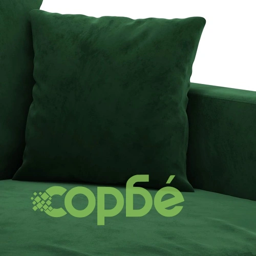 Фотьойл, тъмнозелен, 60 см, кадифе ➤ топ цена ➤ sorbe.bg