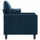 Кресло, синьо, 60 см, кадифе