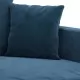 2-местен диван, син, 140 см, кадифе