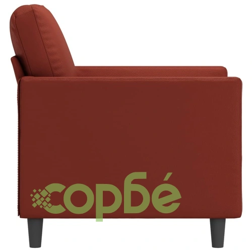 Стол кресло, виненочервен, 60 см, изкуствена кожа ➤ топ цена ➤ sorbe.bg