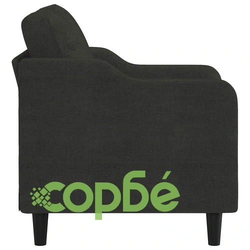 Кресло, черно, 60 см, текстил ➤ топ цена ➤ sorbe.bg