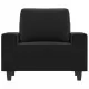 Кресло, черен, 60 см, микрофибърен текстил