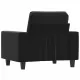 Кресло, черен, 60 см, микрофибърен текстил