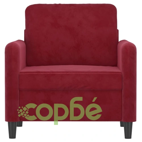 Стол кресло, виненочервен, 60 см, кадифе ➤ топ цена ➤ sorbe.bg