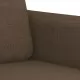 2-местен диван, kафяв, 140 см, текстил