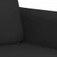 3-местен диван, Черен, 210 см, плат