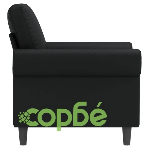 Кресло, черно, 60 см, изкуствена кожа ➤ топ цена ➤ sorbe.bg