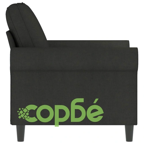 Кресло, черно, 60 см, текстил ➤ топ цена ➤ sorbe.bg